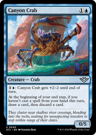 2024 Magic: The Gathering: Outlaws of Thunder Junction (OTJ) - Canyon Crab (#40, Uncommon)