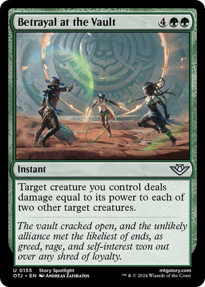 2024 Magic: The Gathering: Outlaws of Thunder Junction (OTJ) - Betrayal at the Vault (#155, Uncommon) (, Near Mint)