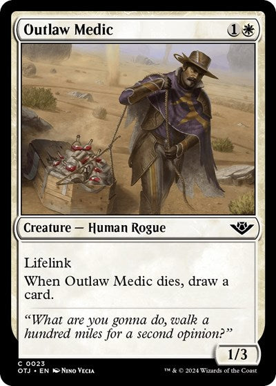 2024 Magic: The Gathering: Outlaws of Thunder Junction (OTJ) - Outlaw Medic (#23, Common)