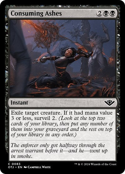 2024 Magic: The Gathering: Outlaws of Thunder Junction (OTJ) - Consuming Ashes (#83, Common) (, Near Mint)