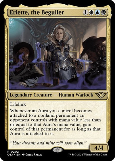 2024 Magic: The Gathering: Outlaws of Thunder Junction (OTJ) - Eriette the Beguiler (#202, Rare) (, Near Mint)