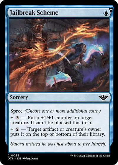 2024 Magic: The Gathering: Outlaws of Thunder Junction (OTJ) - Jailbreak Scheme (#53, Common)
