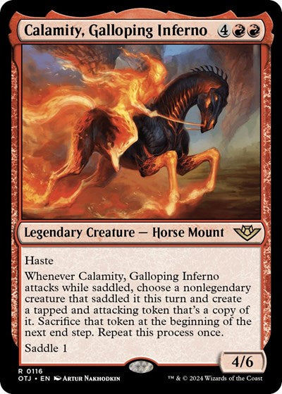 2024 Magic: The Gathering: Outlaws of Thunder Junction (OTJ) - Calamity Galloping Inferno (#116, Rare) (, Near Mint)