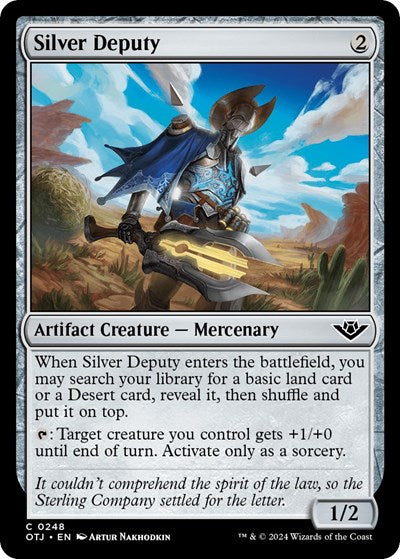 2024 Magic: The Gathering: Outlaws of Thunder Junction (OTJ) - Silver Deputy (#248, Common) (, Near Mint)