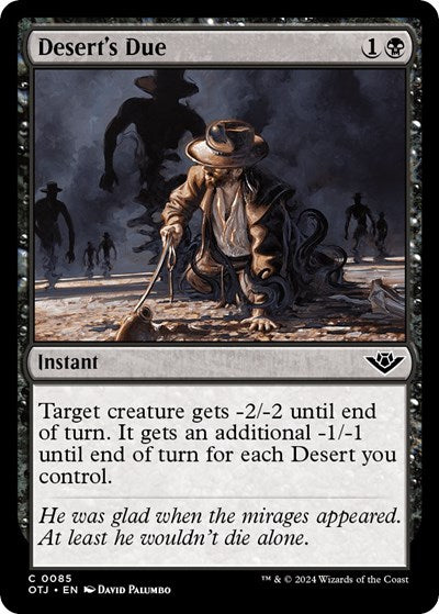 2024 Magic: The Gathering: Outlaws of Thunder Junction (OTJ) - Deserts Due (#85, Common)