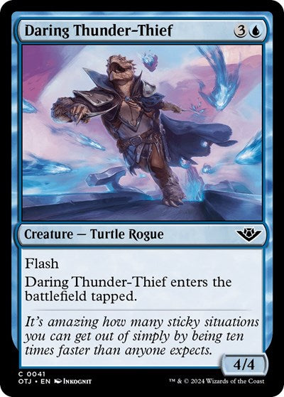 2024 Magic: The Gathering: Outlaws of Thunder Junction (OTJ) - Daring Thunder Thief (#41, Common) (, Near Mint)