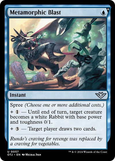 2024 Magic: The Gathering: Outlaws of Thunder Junction (OTJ) - Metamorphic Blast (#57, Uncommon)