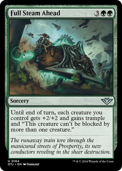 2024 Magic: The Gathering: Outlaws of Thunder Junction (OTJ) - Full Steam Ahead (#164, Uncommon)