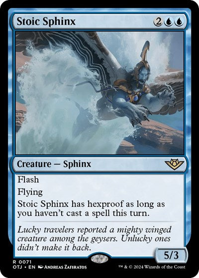 2024 Magic: The Gathering: Outlaws of Thunder Junction (OTJ) - Stoic Sphinx (#71, Rare) (, Near Mint)