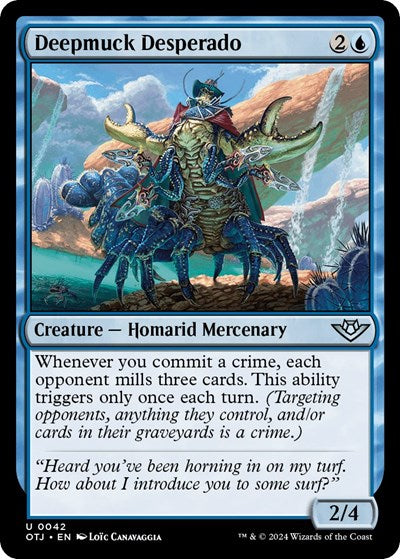 2024 Magic: The Gathering: Outlaws of Thunder Junction (OTJ) - Deepmuck Desperado (#42, Uncommon) (, Near Mint)