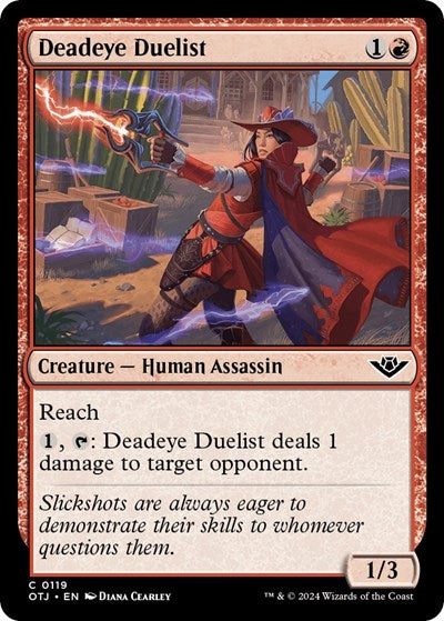 2024 Magic: The Gathering: Outlaws of Thunder Junction (OTJ) - Deadeye Duelist (#119, Common)