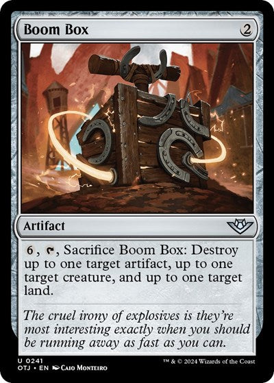 2024 Magic: The Gathering: Outlaws of Thunder Junction (OTJ) - Boom Box (#241, Uncommon)