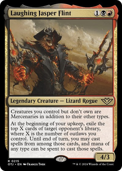 2024 Magic: The Gathering: Outlaws of Thunder Junction (OTJ) - Laughing Jasper Flint (#215, Rare) (, Near Mint)