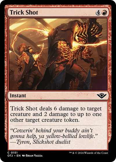 2024 Magic: The Gathering: Outlaws of Thunder Junction (OTJ) - Trick Shot (#151, Common)