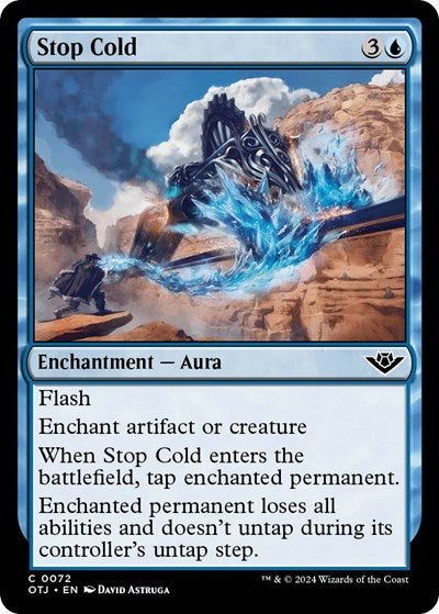 2024 Magic: The Gathering: Outlaws of Thunder Junction (OTJ) - Stop Cold (#72, Common) (, Near Mint)