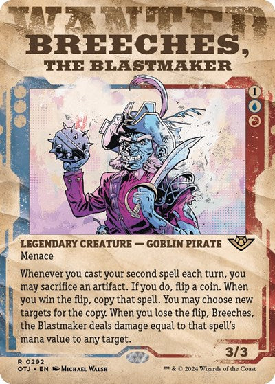 2024 Magic: The Gathering: Outlaws of Thunder Junction (OTJ) - Breeches the Blastmaker Showcase (#292, Rare) (, Near Mint)