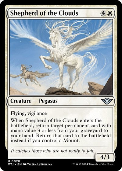 2024 Magic: The Gathering: Outlaws of Thunder Junction (OTJ) - Shepherd of the Clouds (#28, Uncommon) (, Near Mint)