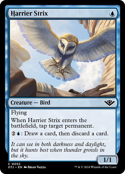 2024 Magic: The Gathering: Outlaws of Thunder Junction (OTJ) - Harrier Strix (#52, Common)