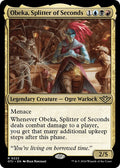 2024 Magic: The Gathering: Outlaws of Thunder Junction (OTJ) - Obeka Splitter of Seconds (#222, Rare) (, Near Mint)