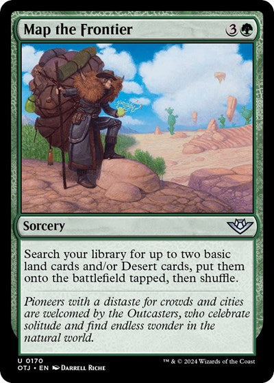 2024 Magic: The Gathering: Outlaws of Thunder Junction (OTJ) - Map the Frontier (#170, Uncommon)