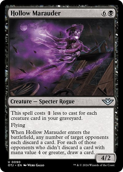 2024 Magic: The Gathering: Outlaws of Thunder Junction (OTJ) - Hollow Marauder (#90, Uncommon) (, Near Mint)