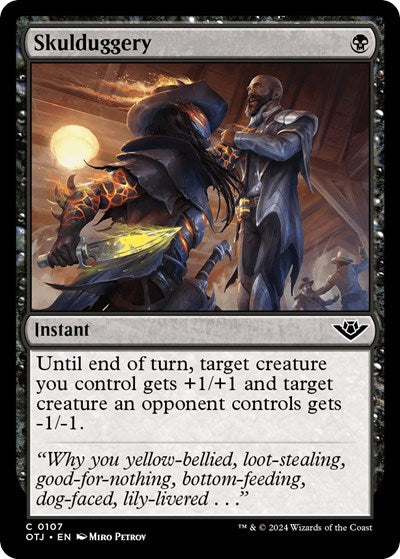 2024 Magic: The Gathering: Outlaws of Thunder Junction (OTJ) - Skulduggery (#107, Common)