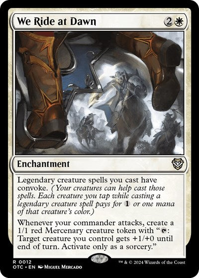 2024 Magic: The Gathering: Commander: Outlaws of Thunder Junction (OTC) - We Ride at Dawn (#12, Rare) (, Near Mint)