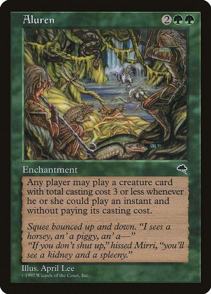1997 Magic: The Gathering: Tempest (TMP) - Aluren (#213, Rare) (, Near Mint)