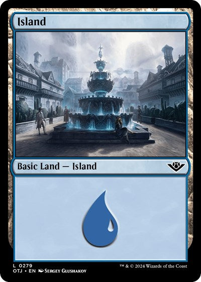 2024 Magic: The Gathering: Outlaws of Thunder Junction (OTJ) - Island 0279 (#279, Land) (, Near Mint)