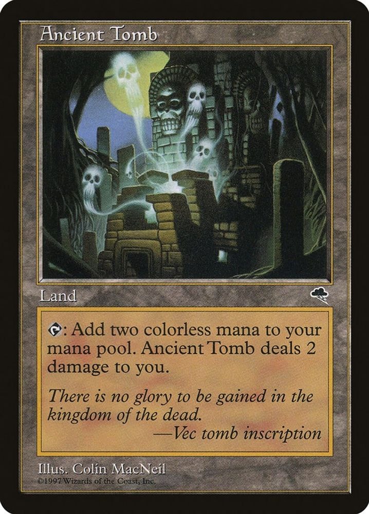 1997 Magic: The Gathering: Tempest (TMP) - Ancient Tomb (#315, Uncommon) (, Near Mint)