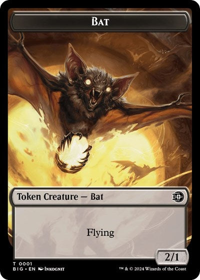2024 Magic: The Gathering: Outlaws of Thunder Junction: The Big Score (BIG) - Bat Token (#1, T) (, Near Mint)