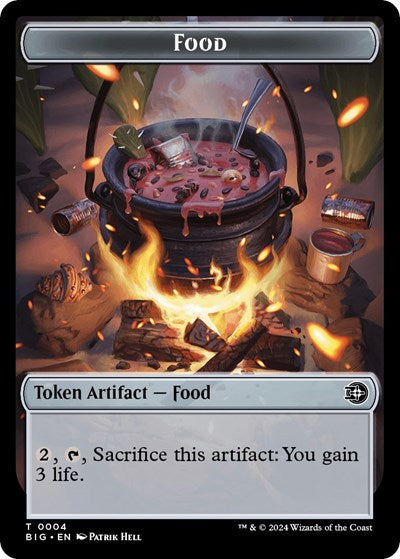 2024 Magic: The Gathering: Outlaws of Thunder Junction: The Big Score (BIG) - Food Token (#4, T) (, Near Mint)