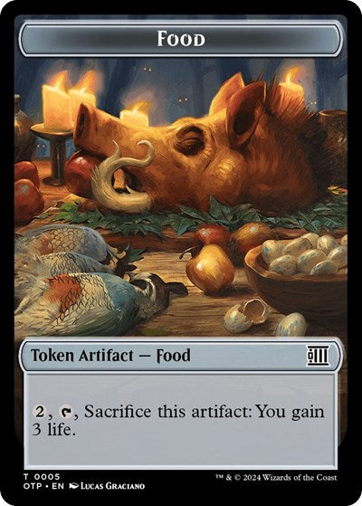 2024 Magic: The Gathering: Outlaws of Thunder Junction: Breaking News (OTP) - Food Token (#5, T) (, Near Mint)