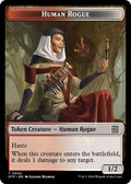 2024 Magic: The Gathering: Outlaws of Thunder Junction: Breaking News (OTP) - Human Rogue Token (#2, T) (, Near Mint)