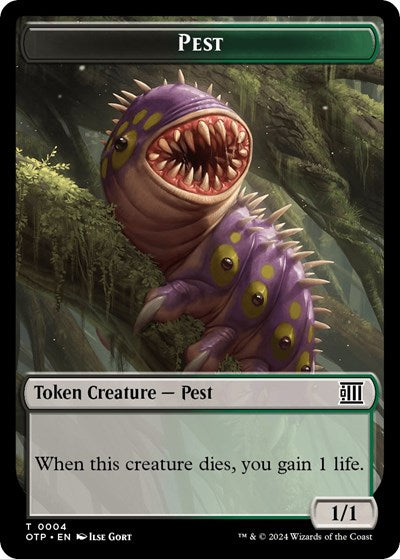 2024 Magic: The Gathering: Outlaws of Thunder Junction: Breaking News (OTP) - Pest Token (#4, T) (, Near Mint)