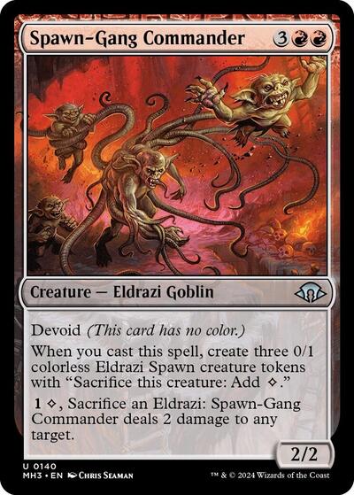 2024 Magic: The Gathering: Modern Horizons 3 (MH3) - Spawn Gang Commander (#140, Uncommon) (, Near Mint)