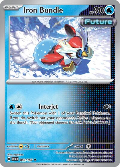 2024 Pokemon: SV06: Twilight Masquerade (TWM) - Iron Bundle (#062/167, Uncommon) (, Near Mint)