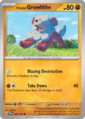 2024 Pokemon: SV06: Twilight Masquerade (TWM) - Hisuian Growlithe 099 167 (#099/167, Common) (, Near Mint)