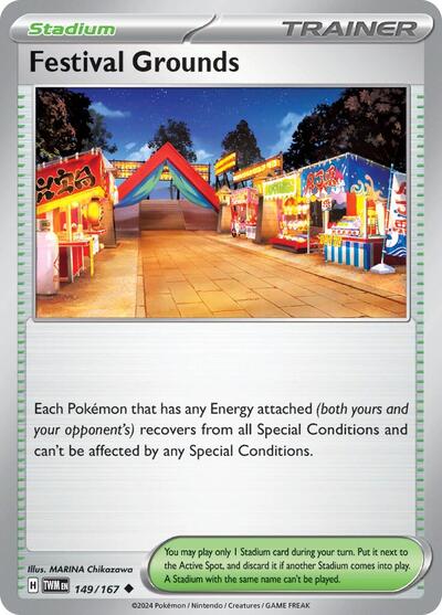 2024 Pokemon: SV06: Twilight Masquerade (TWM) - Festival Grounds (#149/167, Uncommon) (, Near Mint)