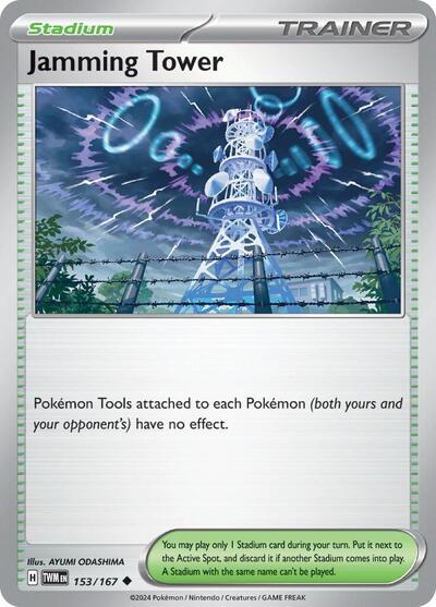2024 Pokemon: SV06: Twilight Masquerade (TWM) - Jamming Tower (#153/167, Uncommon) (, Near Mint)