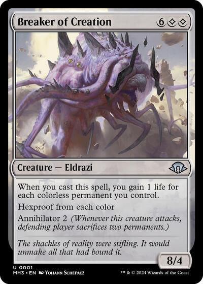 2024 Magic: The Gathering: Modern Horizons 3 (MH3) - Breaker of Creation (#1, Uncommon) (, Near Mint)
