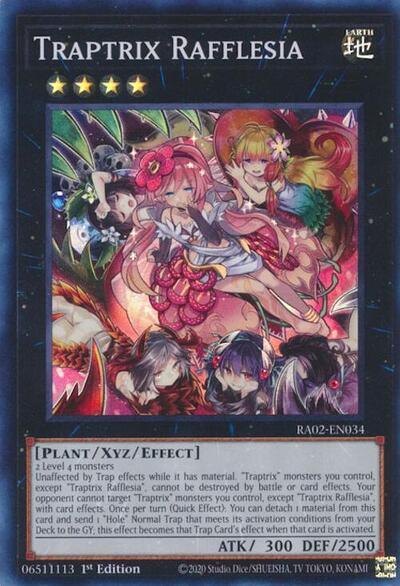 2024 YuGiOh: 25th Anniversary Rarity Collection II (RA02) - Traptrix Rafflesia (#RA02-EN034, Super Rare) (1st Edition, Near Mint)