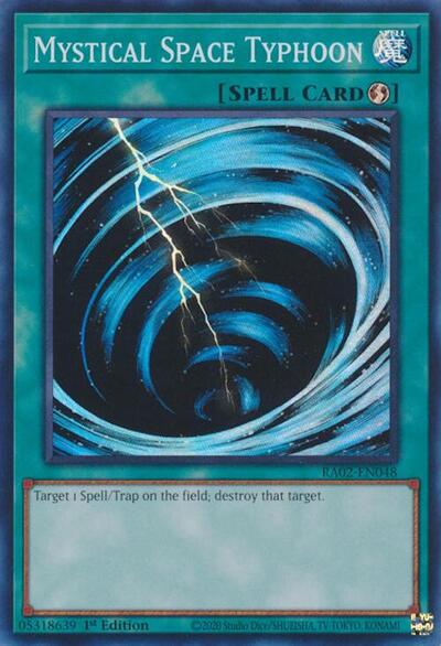 2024 YuGiOh: 25th Anniversary Rarity Collection II (RA02) - Mystical Space Typhoon (#RA02-EN048, Super Rare) (1st Edition, Near Mint)