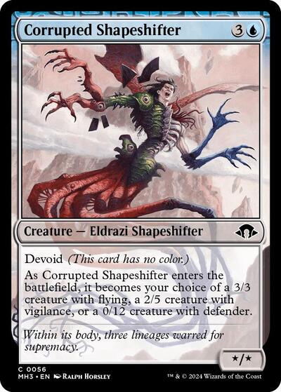 2024 Magic: The Gathering: Modern Horizons 3 (MH3) - Corrupted Shapeshifter (#56, Common)