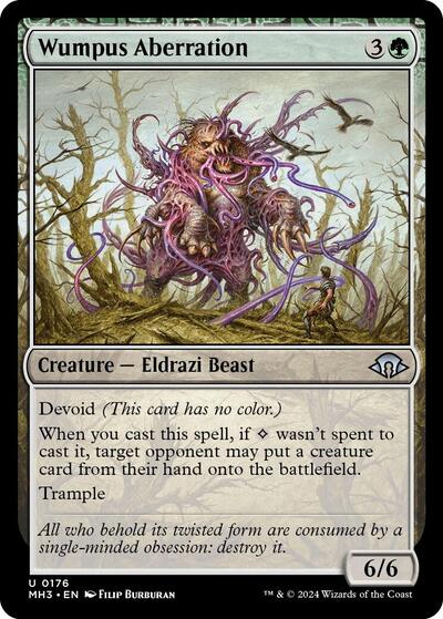 2024 Magic: The Gathering: Modern Horizons 3 (MH3) - Wumpus Aberration (#176, Uncommon) (, Near Mint)