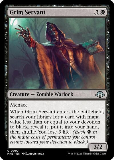 2024 Magic: The Gathering: Modern Horizons 3 (MH3) - Grim Servant (#97, Uncommon) (, Near Mint)