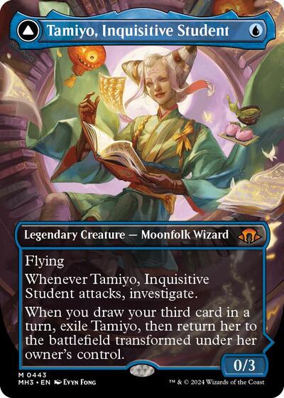 2024 Magic: The Gathering: Modern Horizons 3 (MH3) - Tamiyo Inquisitive Student Borderless (#443, Mythic Rare) (, Near Mint)