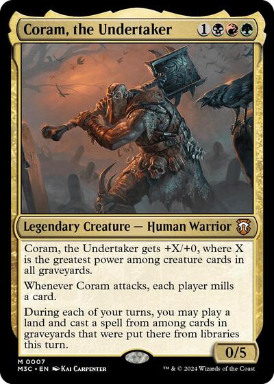 2024 Magic: The Gathering: Commander: Modern Horizons 3 (M3C) - Coram the Undertaker (#7, Mythic Rare)