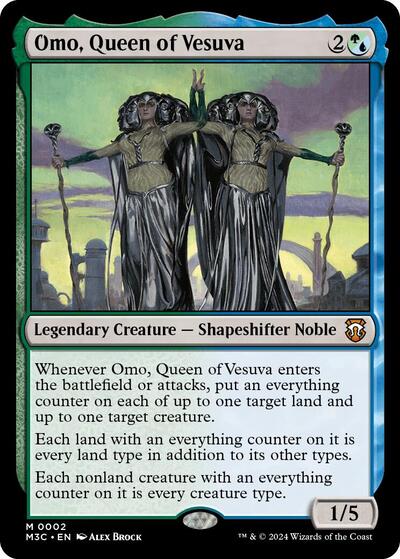 2024 Magic: The Gathering: Commander: Modern Horizons 3 (M3C) - Omo Queen of Vesuva (#2, Mythic Rare) (, Near Mint)
