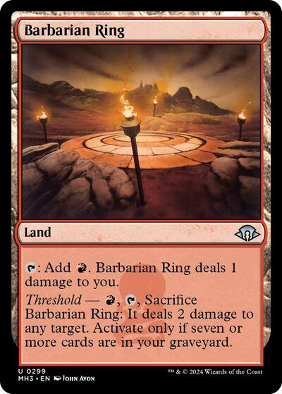 2024 Magic: The Gathering: Modern Horizons 3 (MH3) - Barbarian Ring (#299, Uncommon)